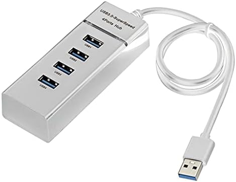 CuJux USB3.0 Extender Multi-Port USB 1 a 4 Adaptador de cabo Hub Hub de docking Hub de 4 portas com velocidade de transmissão