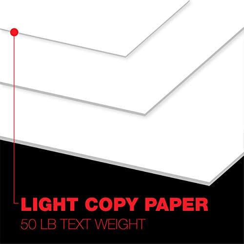Papel de impressora branca opaca de sotaque, 12 ”x 18” 20lb Bond/50lb Texto Cópia Papel - 2.500 folhas - papel de computador