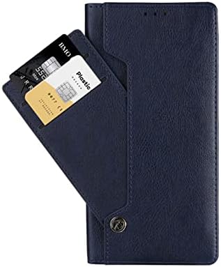 Caixa da carteira para Samsung Galaxy S23/S23Plus/S23ultra, casos de telefone de Bukckle magnéticos de couro PU, bolsa de cartão