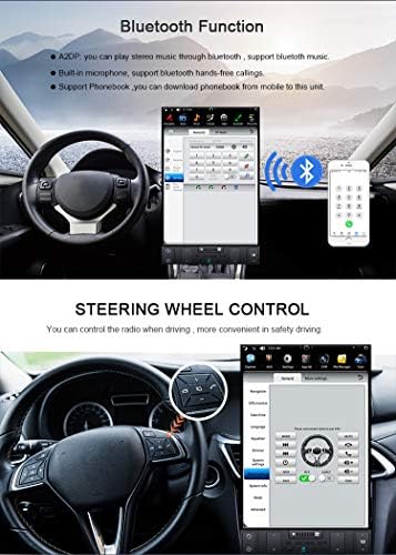 FlyUnice 12,1 polegadas IPS Tela vertical Tesla estilo Android 7.1 Touch Screen Carro Estéreo Rádio GPS Navegação para Ford Mustang