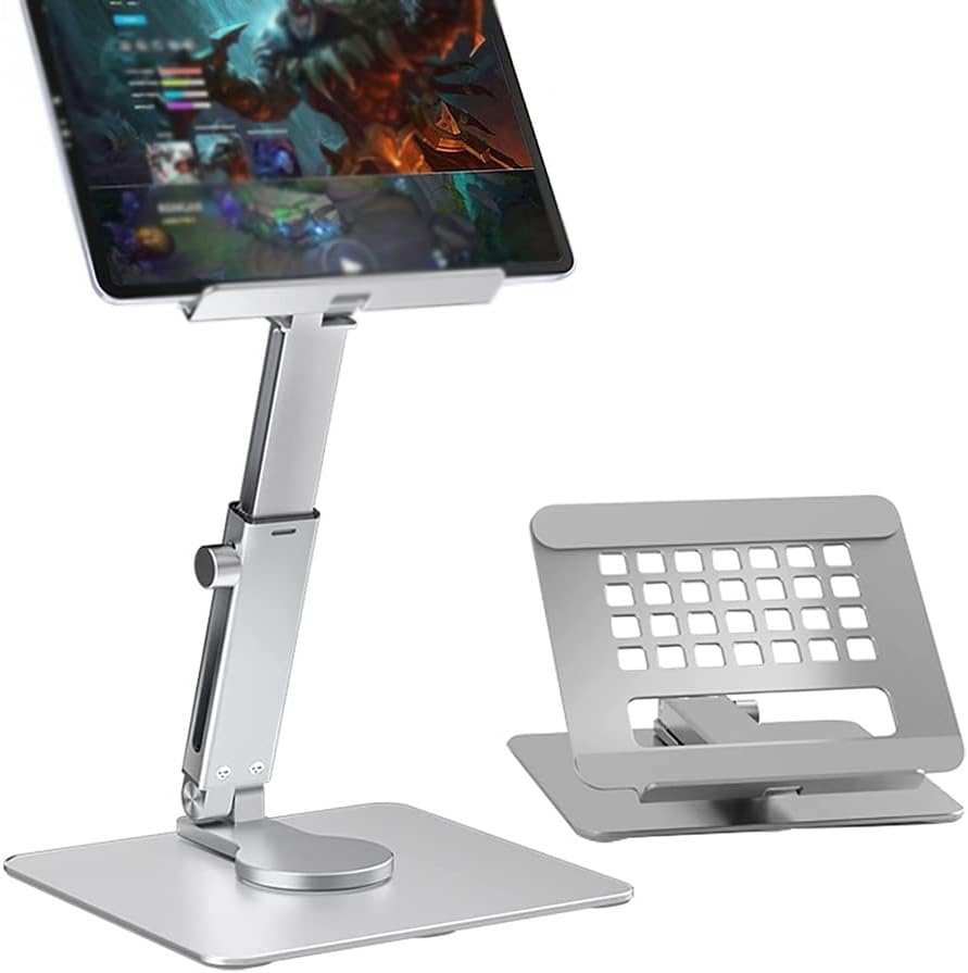 BHVXW Tablet Stand Desk Riser 360 ROTAÇÃO altura de vários ângulos laptop comprimido dobrável ajustável