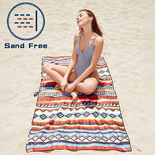 Darchen Microfiber Beach Towels Oversize Toalha seca rápida [1 ou 4 pacote] - Toalha de praia de viagem para piscina, toalha de