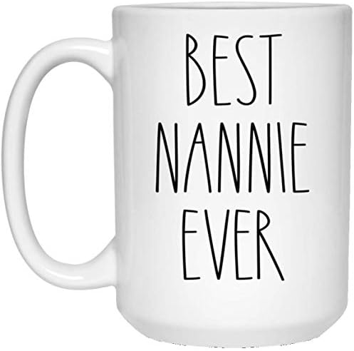 Melhor Nannie Ever Coffee Caneca - Presentes para o Natal - Nannie Presentes de aniversário Caneca de café - Dia dos Pais/Dia