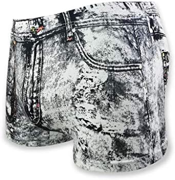 BMISEGM Mens boxers roupas íntimas de moda de moda masculina jeans de boxe sexy calça de bolso de bolso de bolso masculino