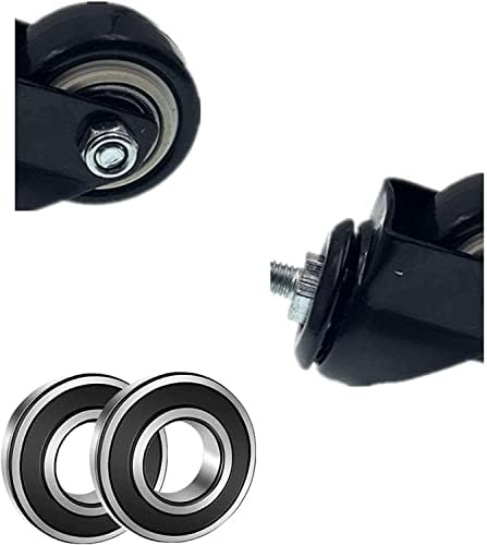 Redes de giro giratório rodas de caule, 1,5 polegadas de 38 mm de poliuretano Castor de mobiliário de prateleira de carrinho