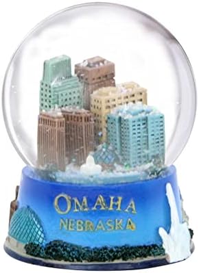 Omaha Nebraska Snow Globe 3,5 polegadas