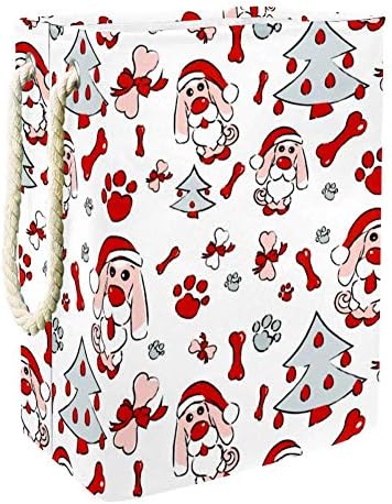 Indomer Dog Papai Noel Árvore 300D Oxford PVC Roupas impermeáveis ​​cestas de roupas grandes para cobertores Toys de roupas no quarto