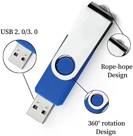 Unidade flash USB 3.0, unidade USB de 64 GB -Rapid Transmissão USB Memory Stick Compatível com diferentes arquivos de vídeo de