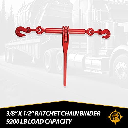 NCC · Dever para serviço pesado · G70 3/8 x 10 'Chain de transporte e 3/8 - 1/2 Kit de fichário de carga