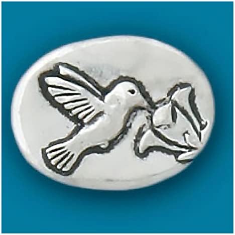 Espírito Básico Bossa Hummingbird - Prática Bondade Moeda Arcada à mão Batida, Presente de pássaro da natureza para coleta de moedas