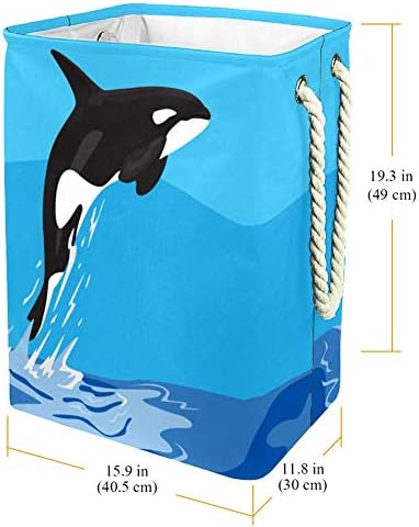 Unicey salto assassino de baleia cesto cesto dobrável para lixo de armazenamento cesto de bebê