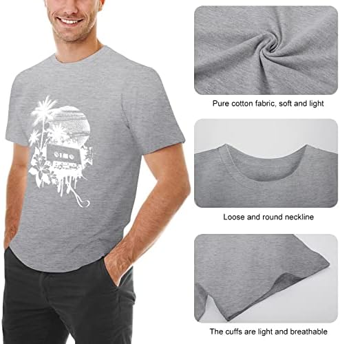 Camisas de camisetas de verão para homens homens de personalidade simples moda casual pequeno algodão impresso Men t camisetas