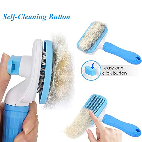 A limpeza automática escorregadia é usada para pentear os cabelos de gatos e cães, remova suavemente os cabelos