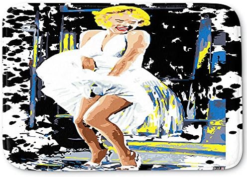 DIA NOCHE Memória Banheiro ou tapetes de cozinha por Ty Jeter - Marilyn Monroe - Pequeno 24 x 17 em