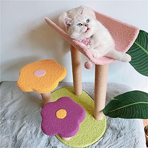 Lepsjgc colorido gatos de flores de escalada sisal scratchboard mago de gatos pata de árvore pata da princesa espreguiçadeira