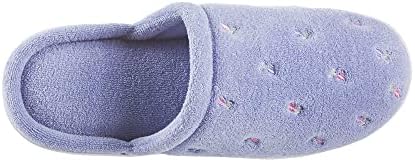 Isotoner Women's Signature Terry Floral-Baideded Slipper