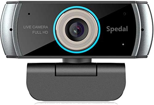 Câmeras de web spedal para computadores, webcam 1080p com microfone, 100 graus de web cam de largura de visualização