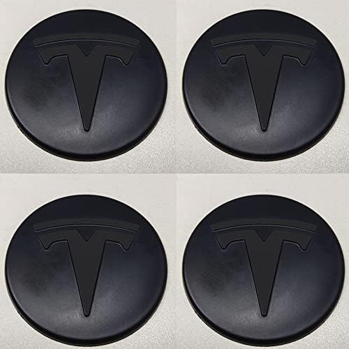 Peslive Tesla Wheel Hub Caps Center Tampa do logotipo do Modelo Y Modelo 3 56mm 2,2 '' Tampa de cubo 4pcs