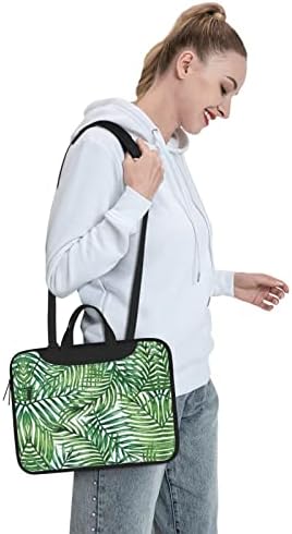 Saco de laptop de ombro portátil portátil de palmeira tropical com alça superior com alça superior