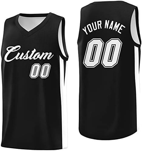 Personalizou sua própria camisa de camisa de camisa de basquete impressa o logotipo do nome da equipe personalizado para homens