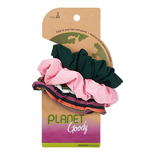 Goody Planet Goody Achless Hair Scrunchie - 3 contagem, variada Camilla Stripe - acessórios para mulheres e meninas