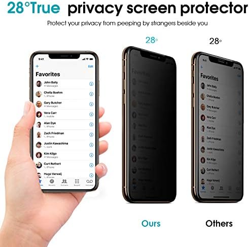 Protetor de tela de privacidade OTAO para iPhone 11 Pro Max/iPhone XS máx.