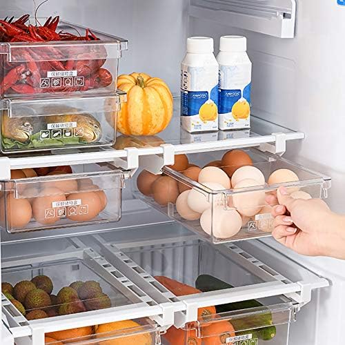 Guolarizi para armazenamento de alimentos para armazenamento caixa de armazenamento de cozinha Ferramentas de refrigerador de organizador fresco e melhoramento da casa Role