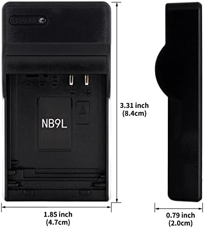 Carregador USB NB-9L para Canon IXUS 1000 HS, 1100 HS, 500 HS, 510 HS, IXY 1, 3, 50S, 51S, PowerShot Elph 510 HS, 520