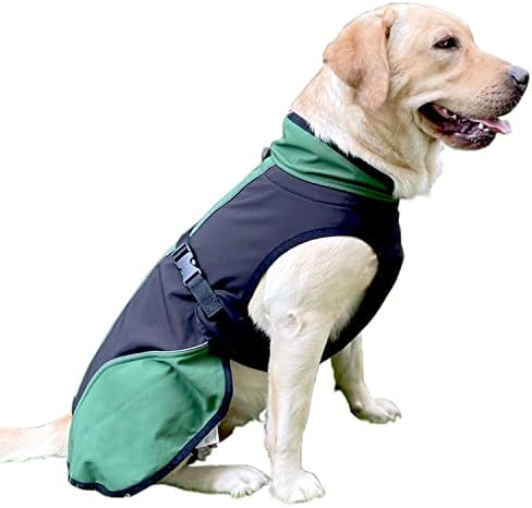 H.S.C.PET cães refletivos Camisetas impermeáveis, jaqueta leve ajustável de filhote, colete quente à prova de vento com ornamento