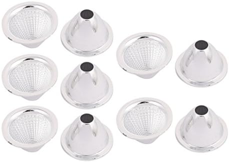Aexit 10pcs D50mm Lutas de iluminação e controla o copo refletor de lâmpada leve de led de plástico h30mm para lanterna de cobra