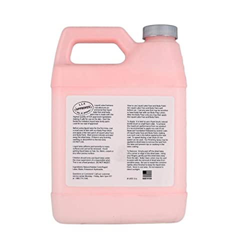 Pink 32 oz - tinta corporal de látex líquido, amônia livre sem odor, fácil e desativado, maquiagem de cosplay, cria