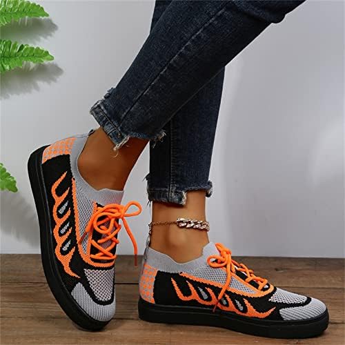 Sapatos planos femininos sapatos femininos moda primavera e verão feminino sapatos casuais esportes respiráveis, correndo, sapatos