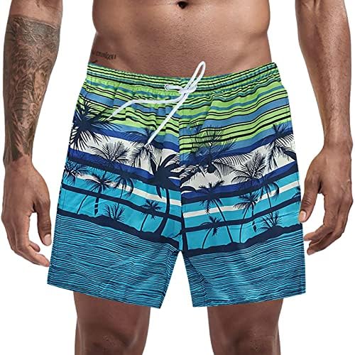 Mens Athletic Board shorts de cintura elástica respirável Crada de natação atlética Cradas de boards solto Fit Hawaiian Swim calça
