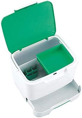 Caixa de armazenamento YJW com tampa, tipo de cinto portátil Mão branca transportando medicina plástica Caixa de armazenamento de