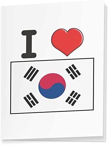 Azeeda A1 'eu amo a Coréia do Sul' embrulhar/embrulhar folha de papel