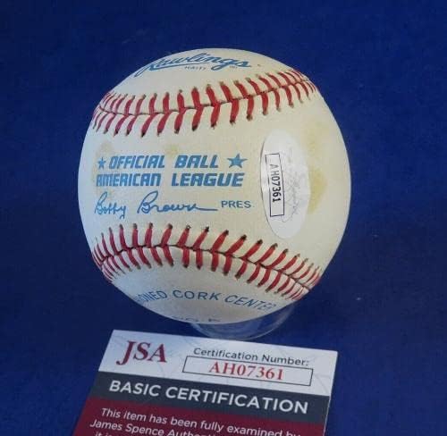 Bobby Shantz assinou o Roa Baseball ~ JSA AH07361 - Bolalls autografados