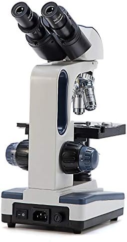 SWIFT SW350B 40X-2500X GRAPENAGEM, CABEÇA DE SIEDENTOPF, Microscópio de laboratório de composto binocular de grau de pesquisa com oculares de campo largo 10x e 25x, com 50 pcs de lâminas de microscópio pré-fabricadas