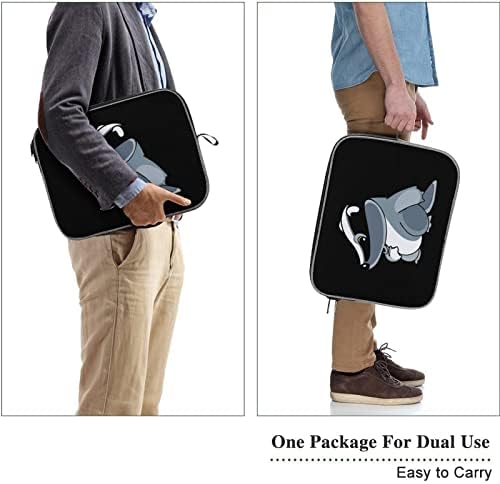 Cartoon Badger Laptop Case de laptop portátil Capa de capa de bolsa de bolsa de transmissão para homens Mulheres 13 polegadas