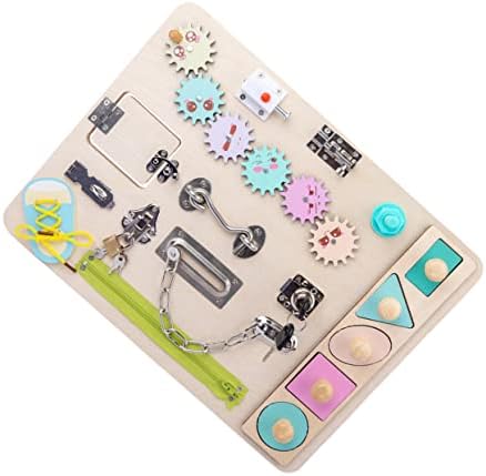Toyvian Cubic Busy Board Magnetic para menino infantil Sports Sports Ocupado Livro de Hoscões Sensoriais Motor Saccional Crianças
