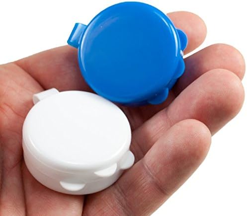 Pocket Pill Caddy Travel Travel Recipiente de plástico Medicine Tablet Case Titular 2 PC NOVO