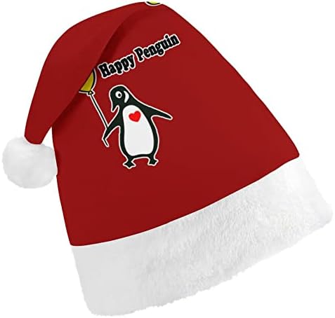 Feliz Penguin Christmas Hat Soft Pray Santa Cap Funny Feanie para a Festa Festiva do Ano Novo de Natal