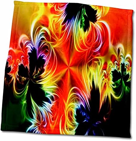 3drose florene fractal - FIRERY RED N AMARELO FRATAL - TOLINHAS