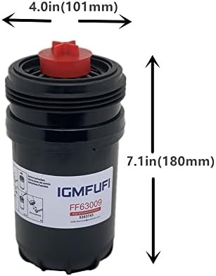 IGMFUFI FF63009 Filtro de combustível para motores a diesel substitui 5303743, elemento FF63009 para FH22168
