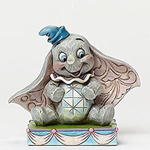 As tradições da Disney de Jim Shore Dumbo personalidade posam estatueta de resina de pedra, 3,25 ”