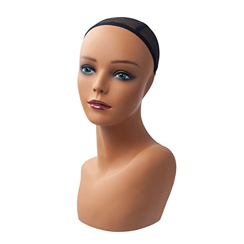 L7 Mannequin feminino 18 Estilo de vida Modelo de mannequim de plástico Cabeça para exibição Caps Caps Óculos de sol