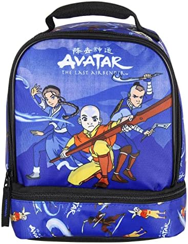 Nickelodeon Avatar o último personagem do pé de ar Aang Katara Sokka Zuko Cartoon Dual Compartimento Lunhante Bolsa