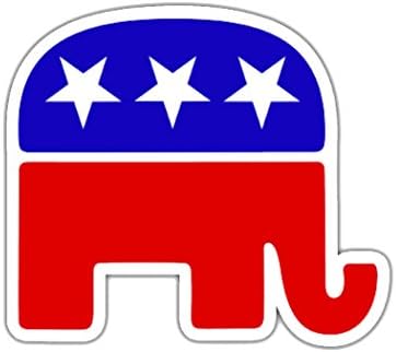 Adesivo de elefante republicano RNC Logo eleitoral adesivo de adesivo de carro conservador de decalques de carro