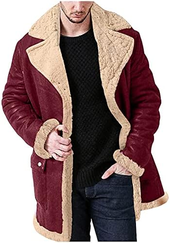 Jaquetas para homens capô de inverno com zíper de gola de lapela de gola comprida jaquetas de manga comprida casacos de roupa externa