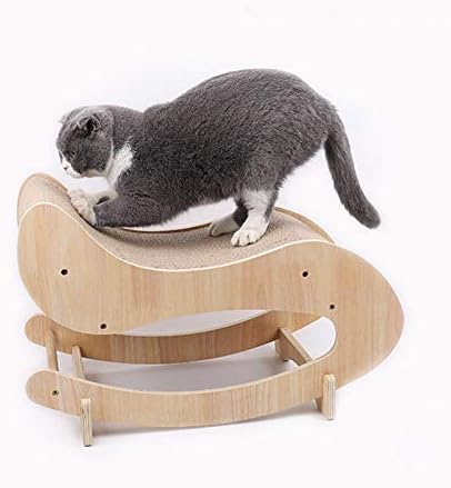 Njzy gato gato gato gato lixo de madeira maciça gato scratcher scratcher desgaste de gato moagem de garra de gato brinquedo de gato
