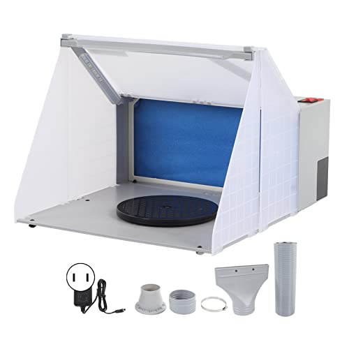 Kit de cabine de pulverização de airbrush, tela portátil de filtro de alta densidade de baixa potência, filtro de extrator de cabine